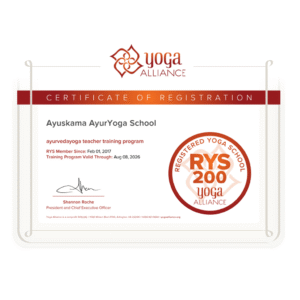 200-Hour Ayurveda Yoga Teacher Training Course